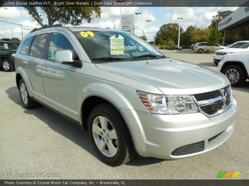 Bright Silver Metallic / Dark Slate Gray/Light Graystone 2009 Dodge Journey SXT