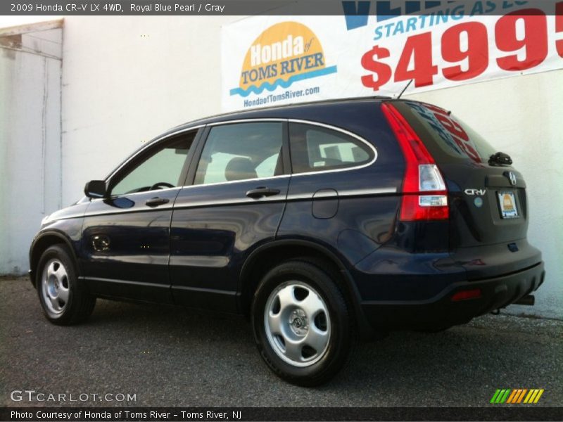 Royal Blue Pearl / Gray 2009 Honda CR-V LX 4WD