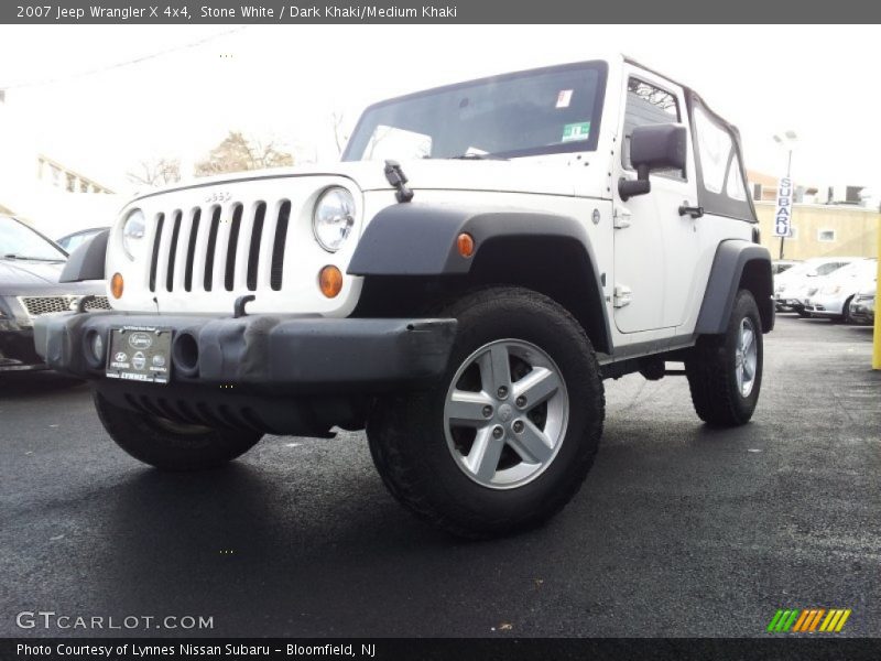 Stone White / Dark Khaki/Medium Khaki 2007 Jeep Wrangler X 4x4