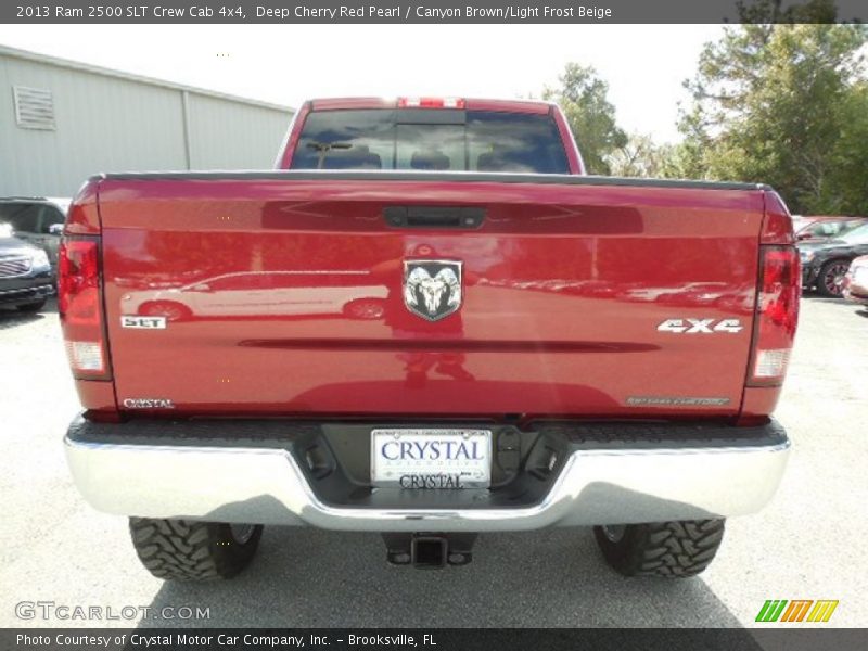 Deep Cherry Red Pearl / Canyon Brown/Light Frost Beige 2013 Ram 2500 SLT Crew Cab 4x4