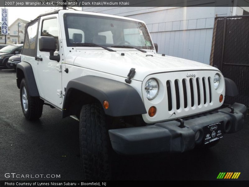 Stone White / Dark Khaki/Medium Khaki 2007 Jeep Wrangler X 4x4