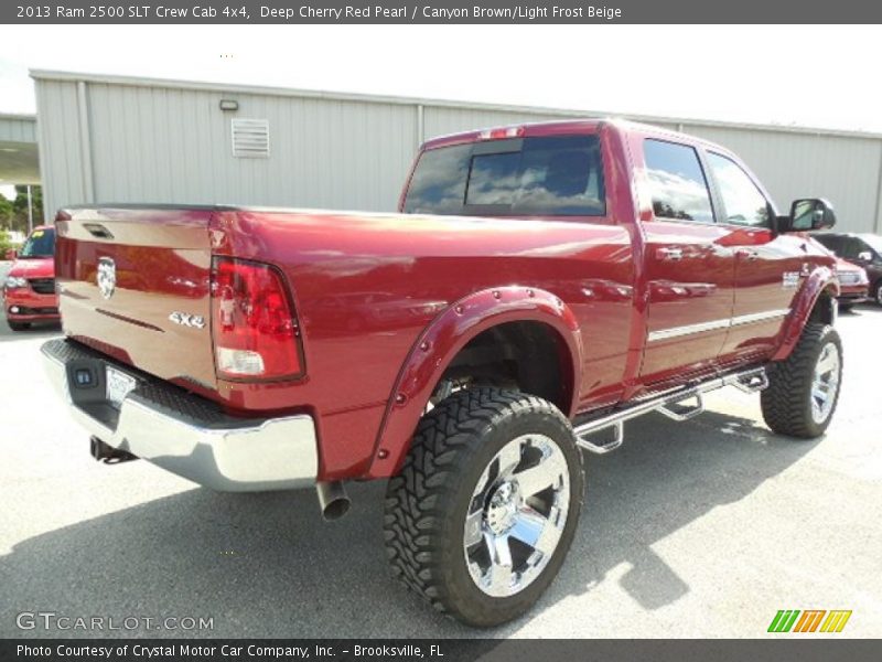 Deep Cherry Red Pearl / Canyon Brown/Light Frost Beige 2013 Ram 2500 SLT Crew Cab 4x4
