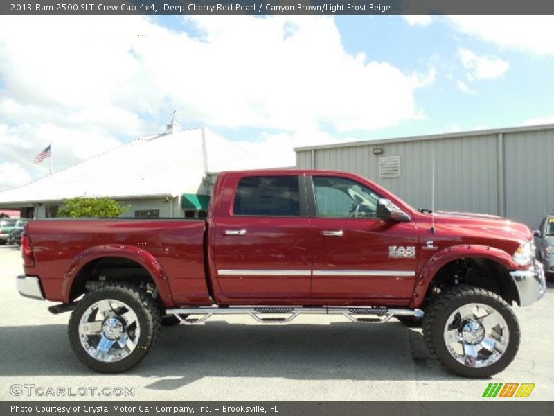Deep Cherry Red Pearl / Canyon Brown/Light Frost Beige 2013 Ram 2500 SLT Crew Cab 4x4