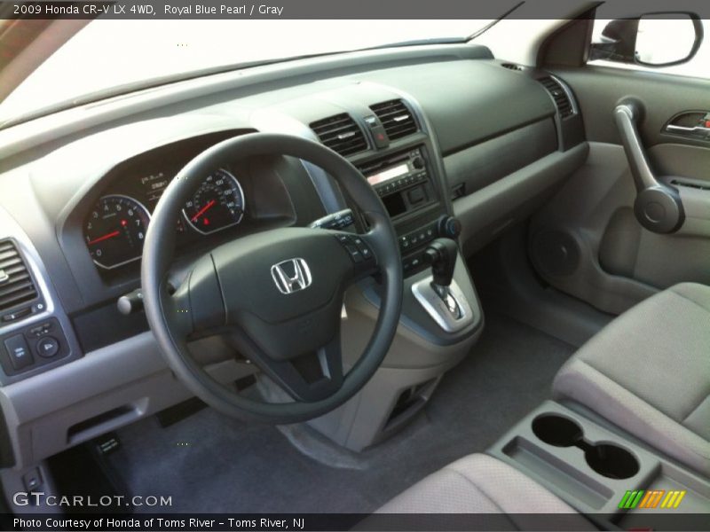 Royal Blue Pearl / Gray 2009 Honda CR-V LX 4WD