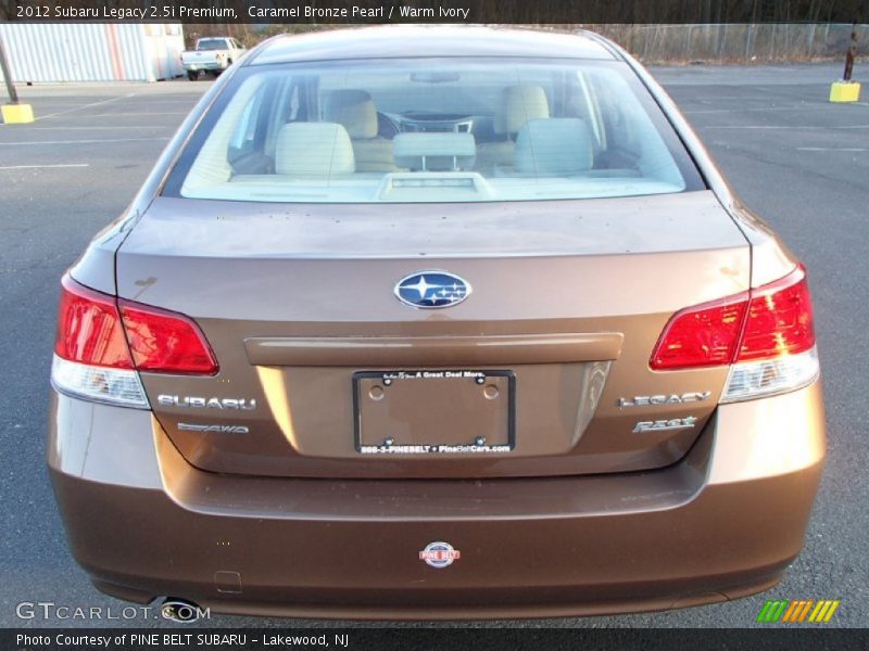 Caramel Bronze Pearl / Warm Ivory 2012 Subaru Legacy 2.5i Premium