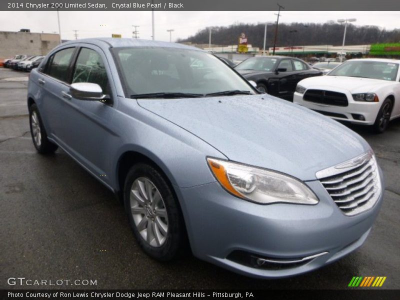 Crystal Blue Pearl / Black 2014 Chrysler 200 Limited Sedan
