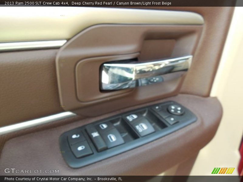 Deep Cherry Red Pearl / Canyon Brown/Light Frost Beige 2013 Ram 2500 SLT Crew Cab 4x4