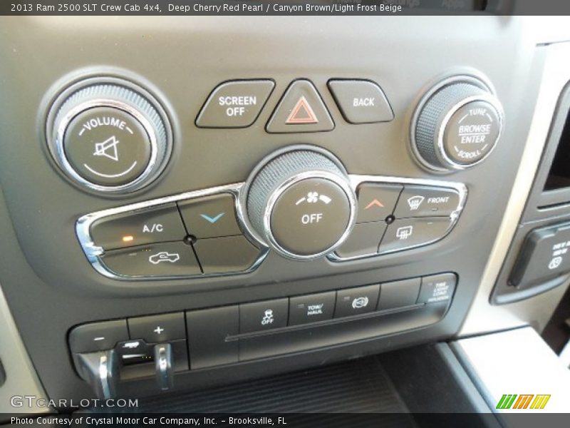 Deep Cherry Red Pearl / Canyon Brown/Light Frost Beige 2013 Ram 2500 SLT Crew Cab 4x4