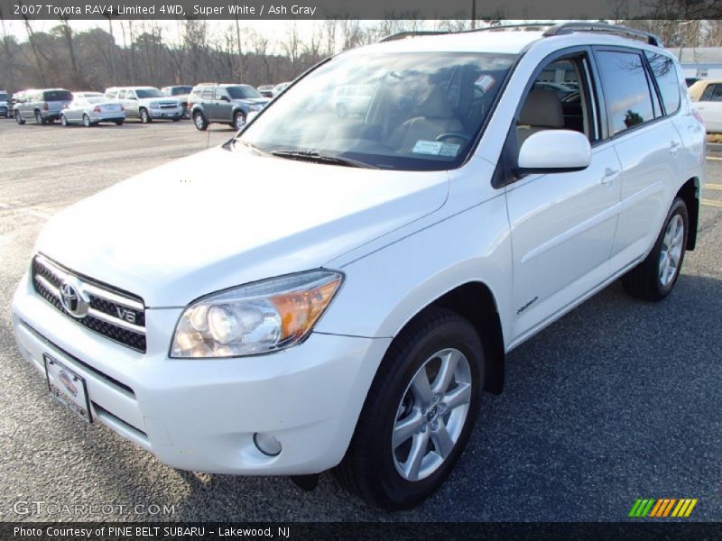 Super White / Ash Gray 2007 Toyota RAV4 Limited 4WD