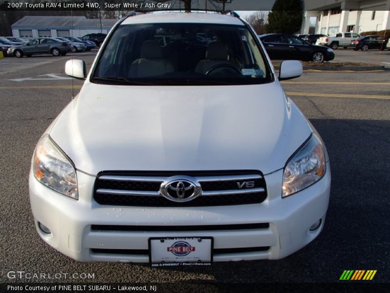 Super White / Ash Gray 2007 Toyota RAV4 Limited 4WD