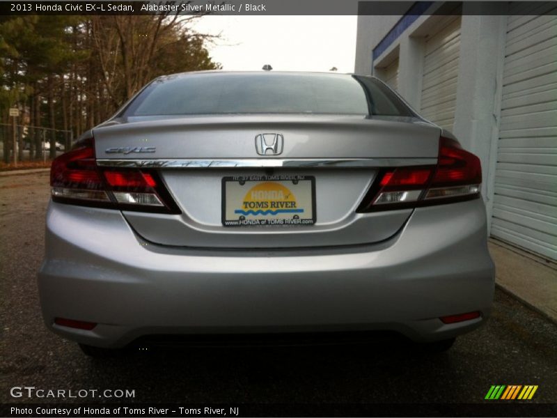 Alabaster Silver Metallic / Black 2013 Honda Civic EX-L Sedan