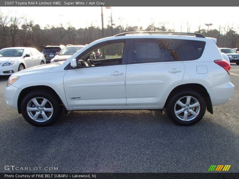 Super White / Ash Gray 2007 Toyota RAV4 Limited 4WD