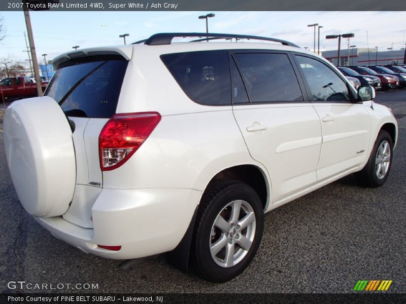 Super White / Ash Gray 2007 Toyota RAV4 Limited 4WD