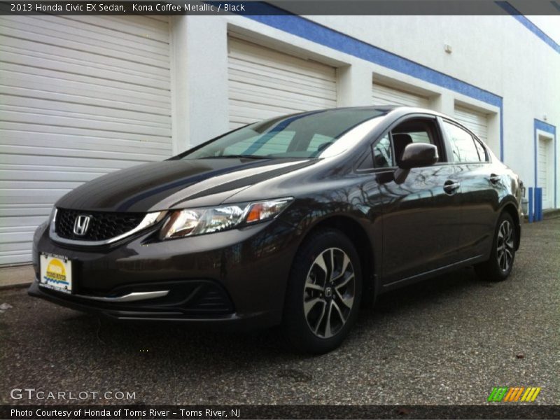 Kona Coffee Metallic / Black 2013 Honda Civic EX Sedan