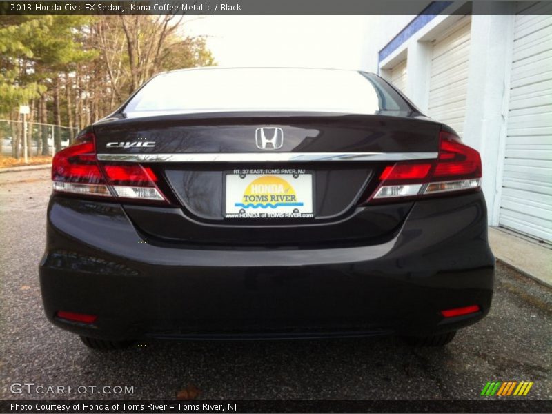 Kona Coffee Metallic / Black 2013 Honda Civic EX Sedan