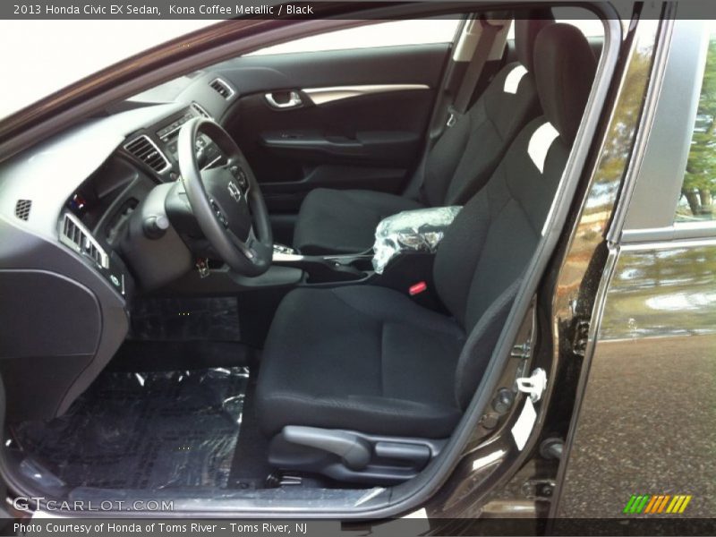 Kona Coffee Metallic / Black 2013 Honda Civic EX Sedan