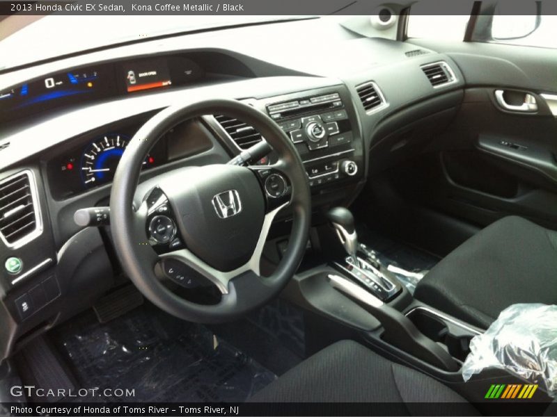 Kona Coffee Metallic / Black 2013 Honda Civic EX Sedan