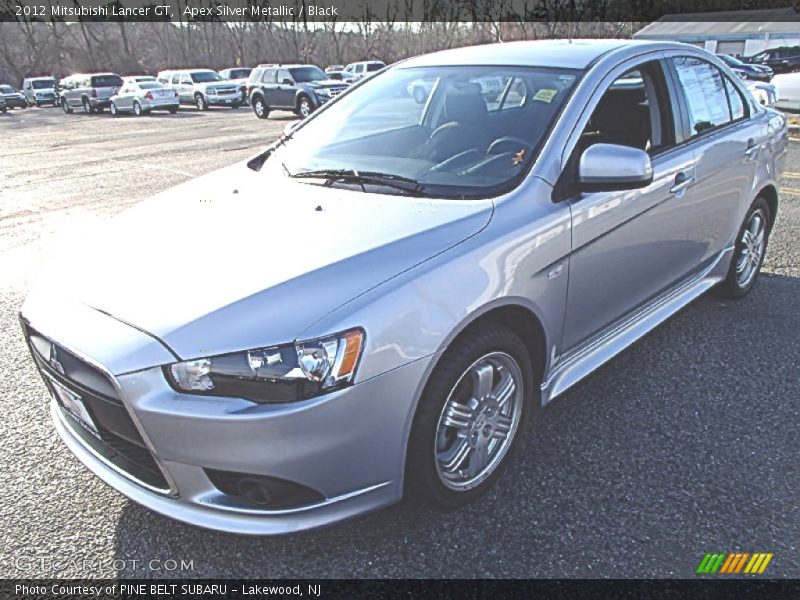Apex Silver Metallic / Black 2012 Mitsubishi Lancer GT