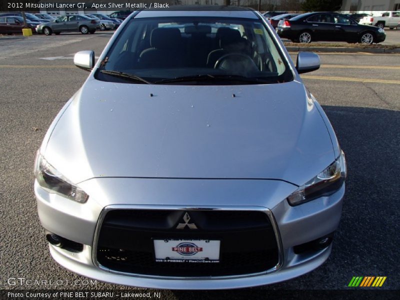Apex Silver Metallic / Black 2012 Mitsubishi Lancer GT