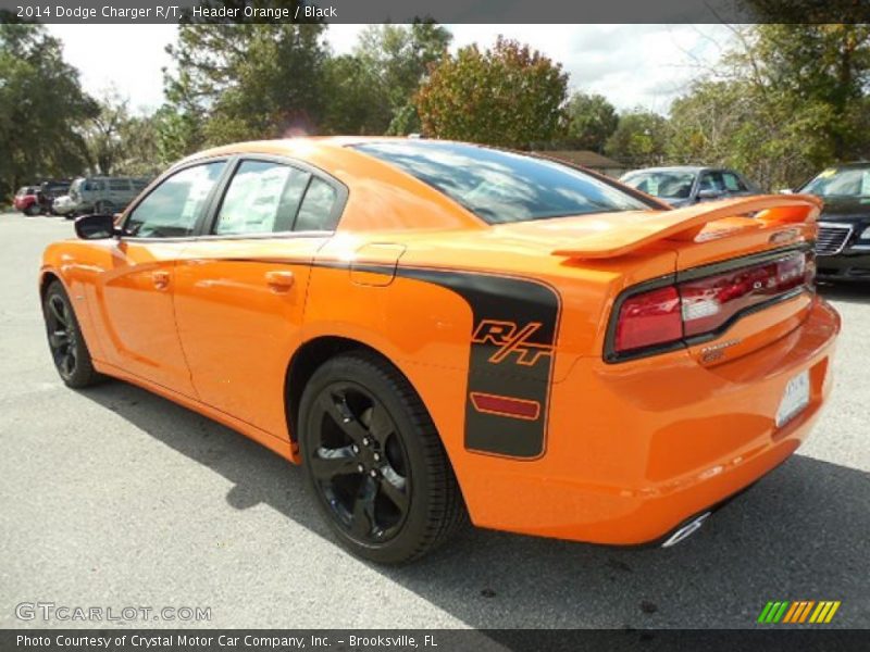 Header Orange / Black 2014 Dodge Charger R/T