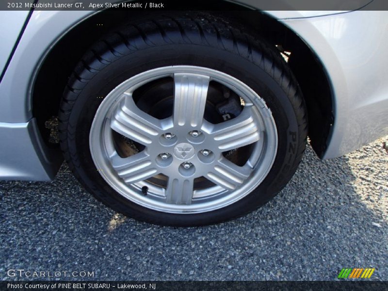 Apex Silver Metallic / Black 2012 Mitsubishi Lancer GT