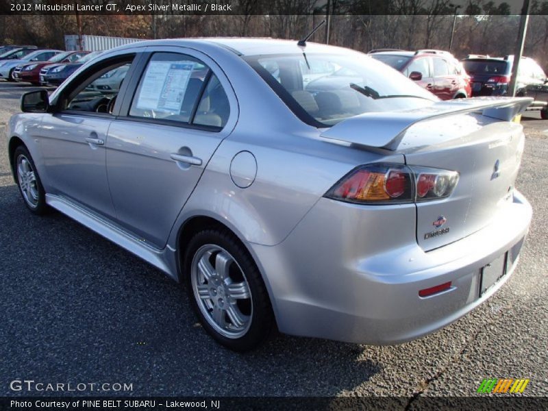 Apex Silver Metallic / Black 2012 Mitsubishi Lancer GT