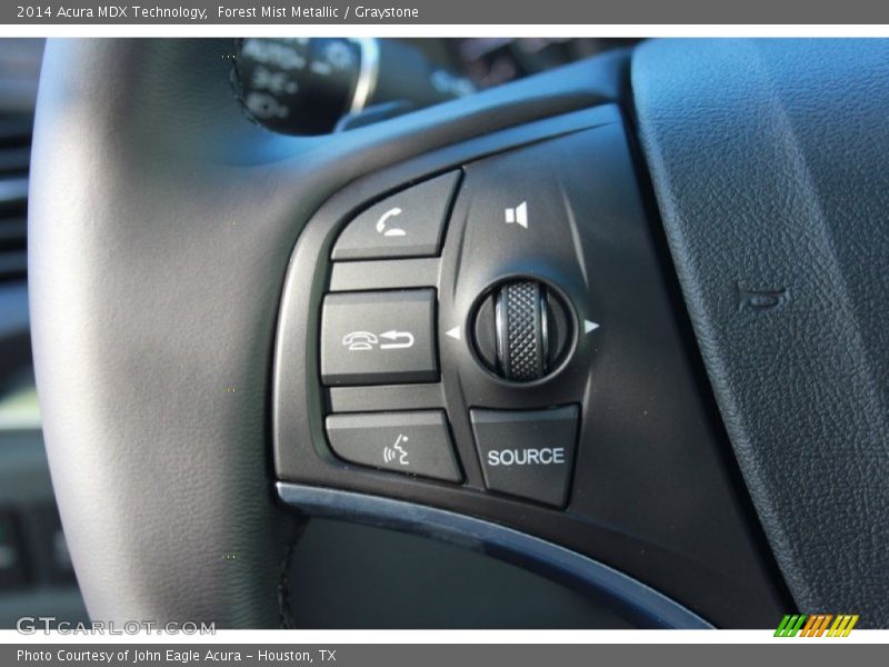 Forest Mist Metallic / Graystone 2014 Acura MDX Technology