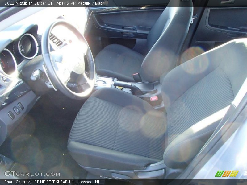 Apex Silver Metallic / Black 2012 Mitsubishi Lancer GT