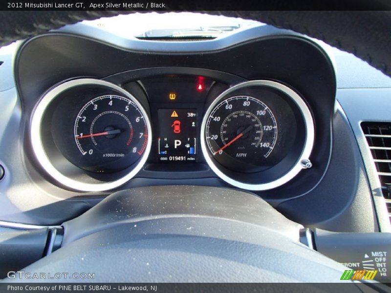 Apex Silver Metallic / Black 2012 Mitsubishi Lancer GT