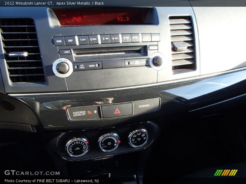 Apex Silver Metallic / Black 2012 Mitsubishi Lancer GT