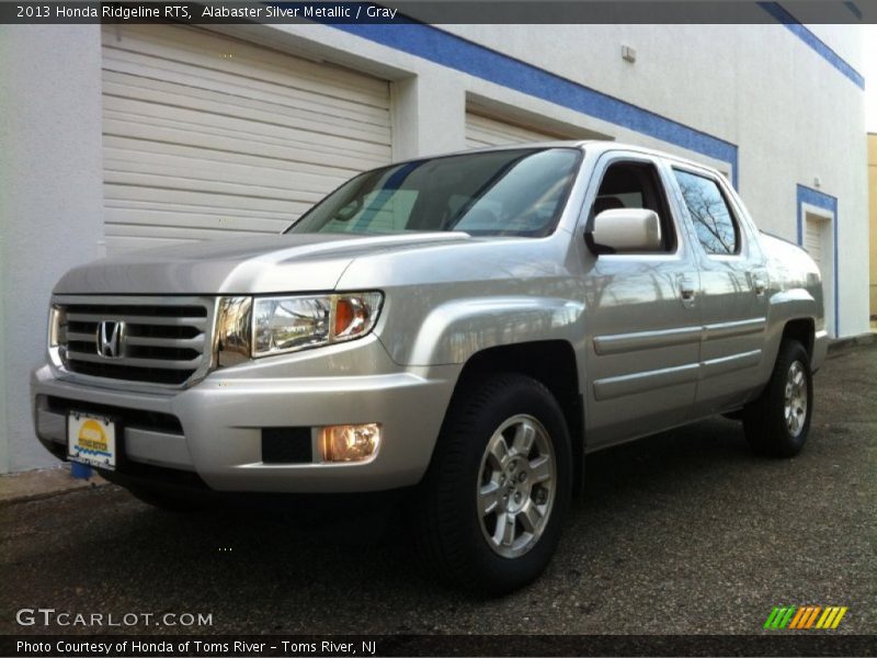 Alabaster Silver Metallic / Gray 2013 Honda Ridgeline RTS