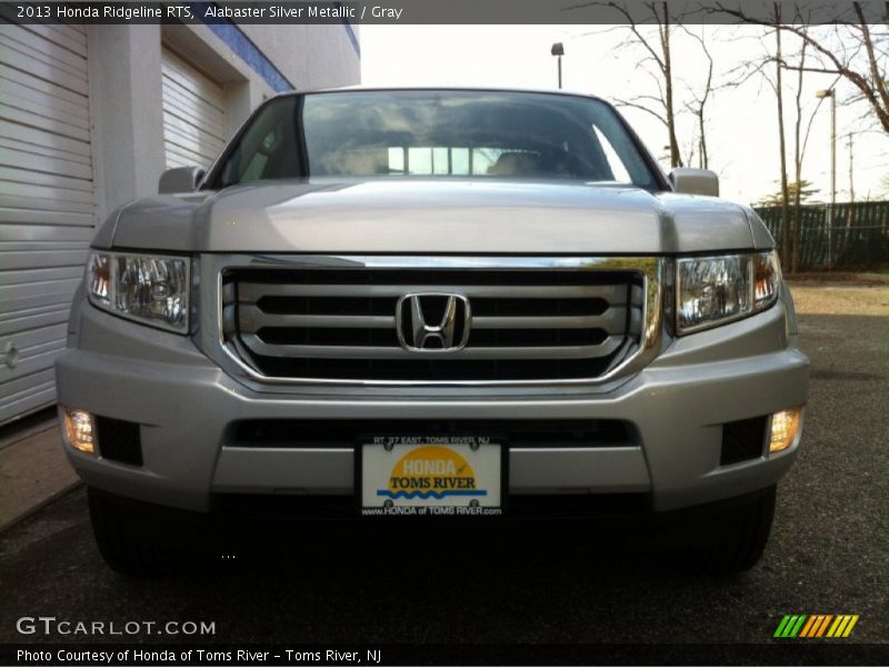 Alabaster Silver Metallic / Gray 2013 Honda Ridgeline RTS