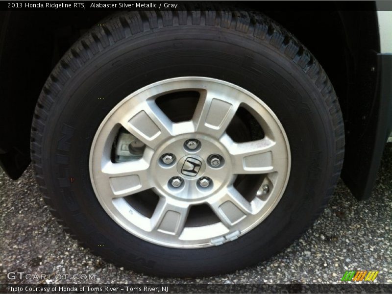 Alabaster Silver Metallic / Gray 2013 Honda Ridgeline RTS