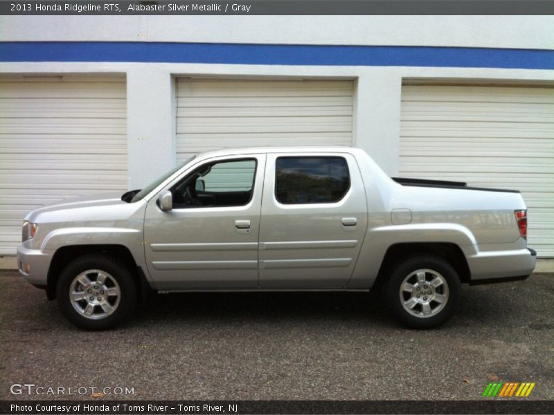Alabaster Silver Metallic / Gray 2013 Honda Ridgeline RTS