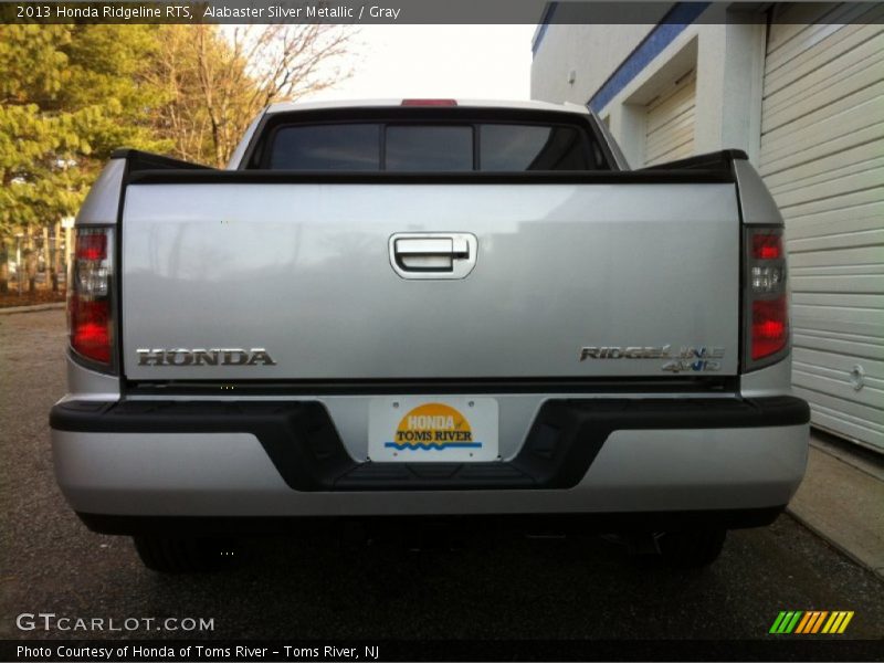 Alabaster Silver Metallic / Gray 2013 Honda Ridgeline RTS