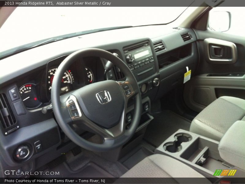 Alabaster Silver Metallic / Gray 2013 Honda Ridgeline RTS