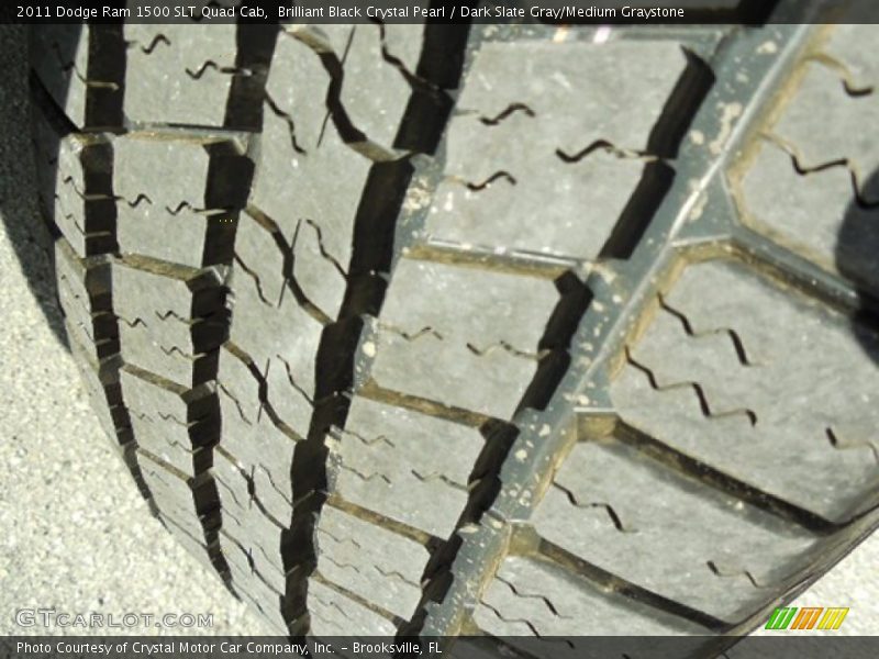 Brilliant Black Crystal Pearl / Dark Slate Gray/Medium Graystone 2011 Dodge Ram 1500 SLT Quad Cab