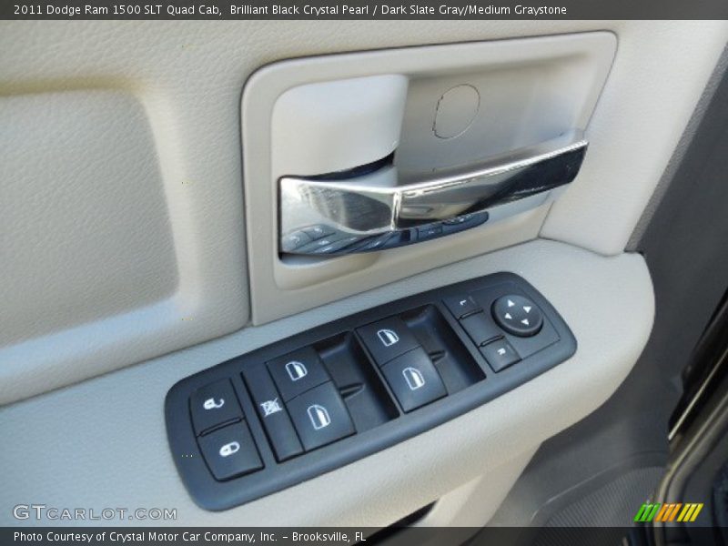 Brilliant Black Crystal Pearl / Dark Slate Gray/Medium Graystone 2011 Dodge Ram 1500 SLT Quad Cab
