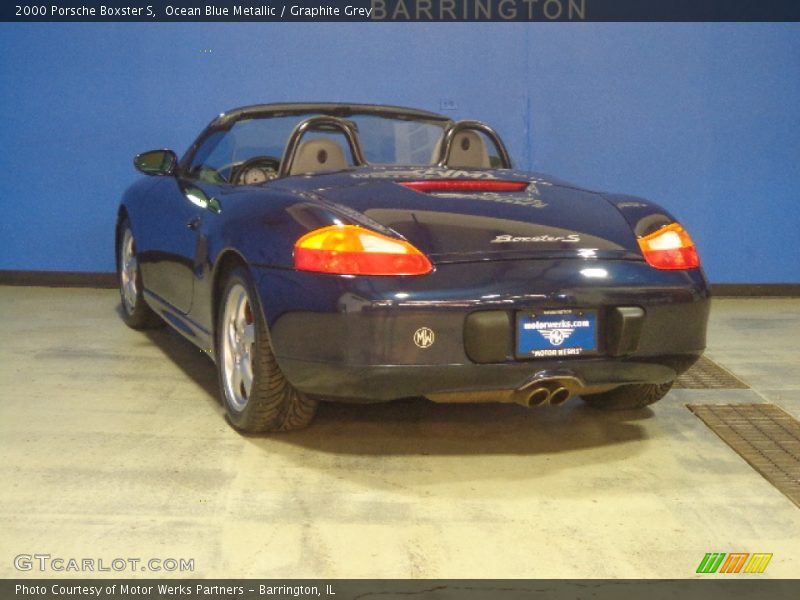 Ocean Blue Metallic / Graphite Grey 2000 Porsche Boxster S