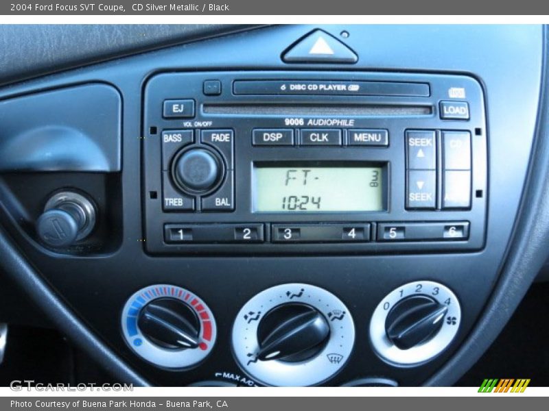 Controls of 2004 Focus SVT Coupe