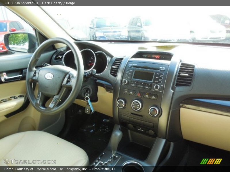 Dark Cherry / Beige 2013 Kia Sorento LX