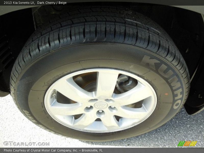 Dark Cherry / Beige 2013 Kia Sorento LX