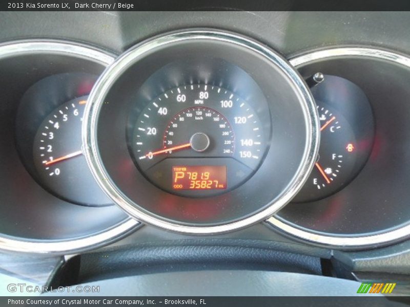 Dark Cherry / Beige 2013 Kia Sorento LX