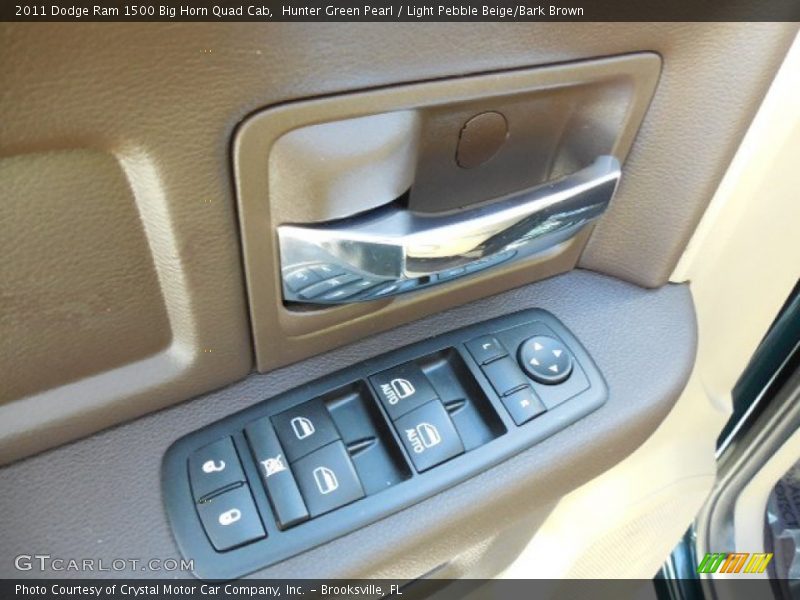 Hunter Green Pearl / Light Pebble Beige/Bark Brown 2011 Dodge Ram 1500 Big Horn Quad Cab