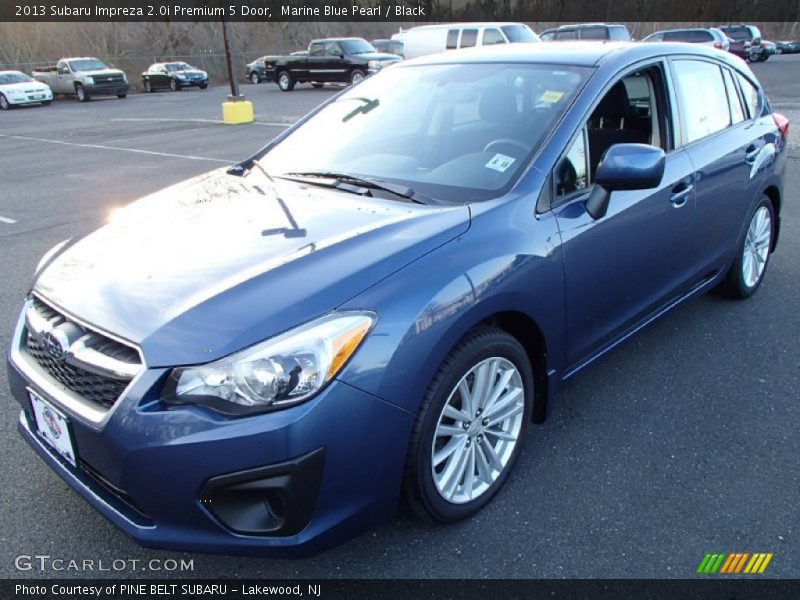 Marine Blue Pearl / Black 2013 Subaru Impreza 2.0i Premium 5 Door