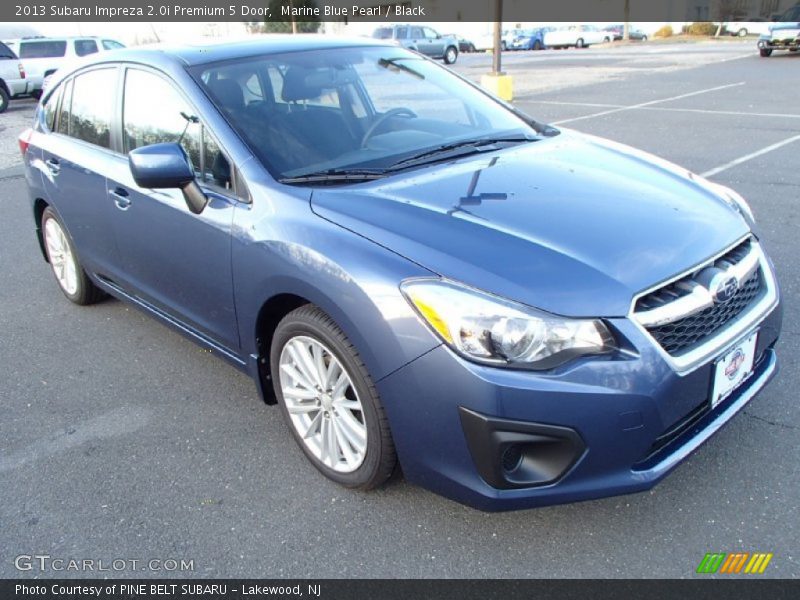 Marine Blue Pearl / Black 2013 Subaru Impreza 2.0i Premium 5 Door