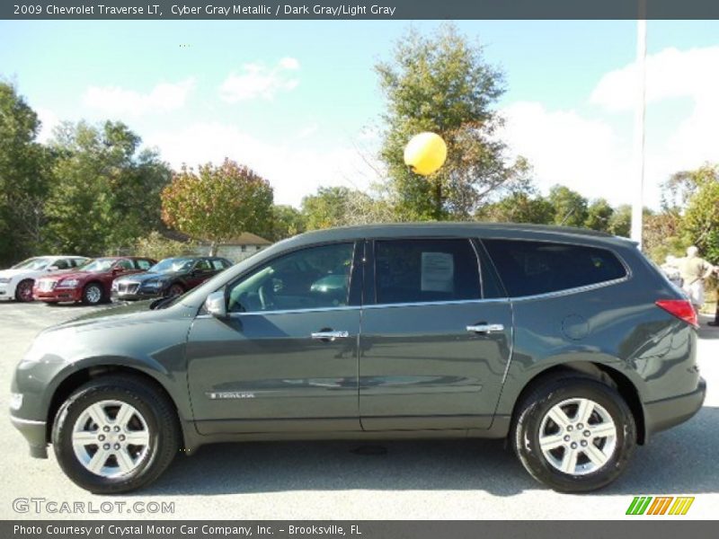 Cyber Gray Metallic / Dark Gray/Light Gray 2009 Chevrolet Traverse LT