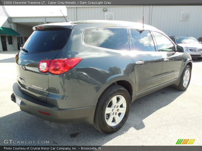 Cyber Gray Metallic / Dark Gray/Light Gray 2009 Chevrolet Traverse LT