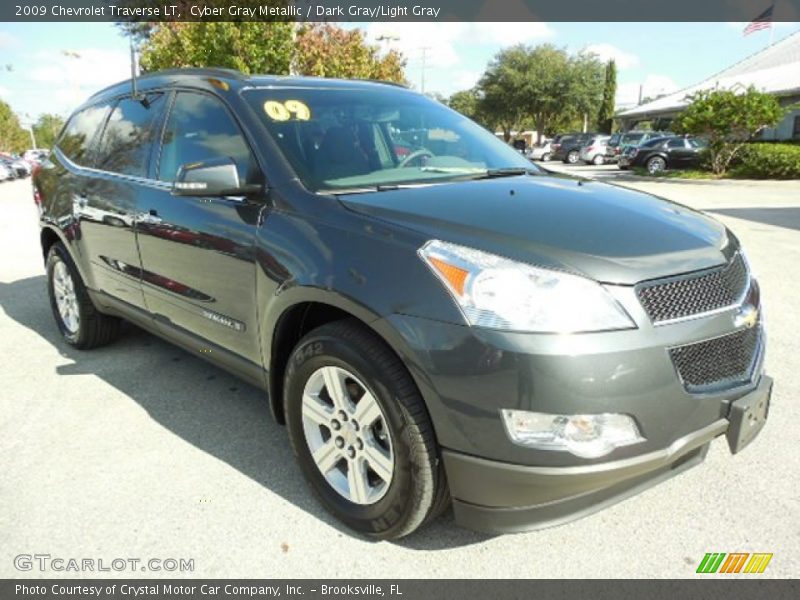 Cyber Gray Metallic / Dark Gray/Light Gray 2009 Chevrolet Traverse LT