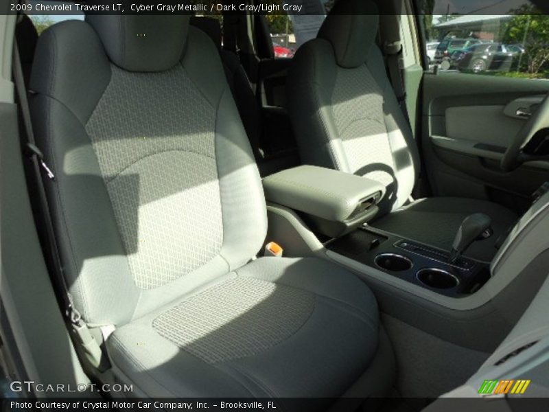 Cyber Gray Metallic / Dark Gray/Light Gray 2009 Chevrolet Traverse LT